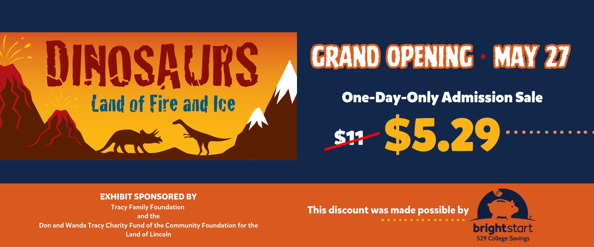 Dinosaurs: Land of Fire & Ice Grand Opening
