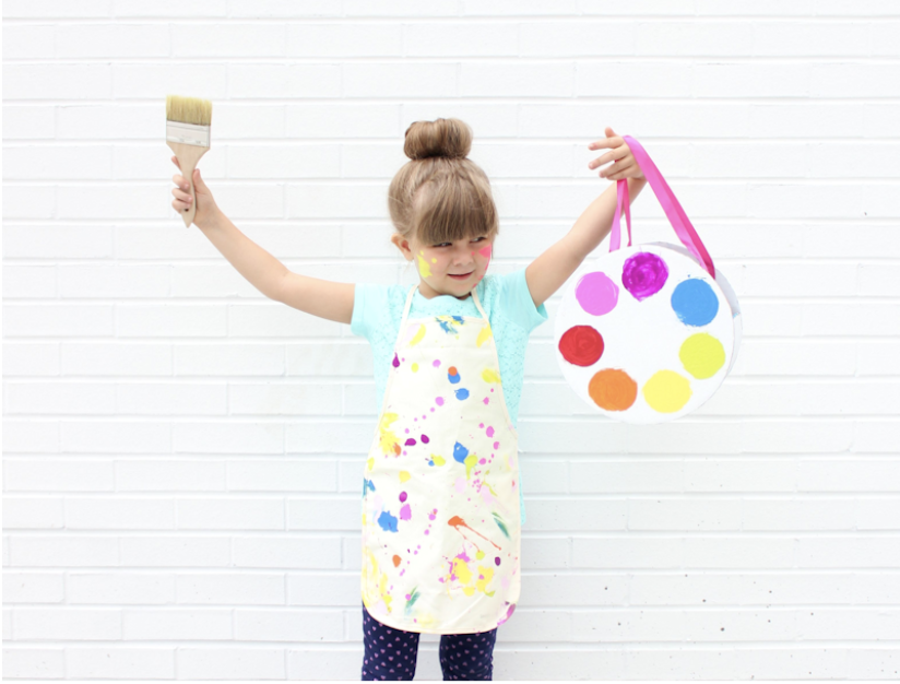 homemade artist costume for kids