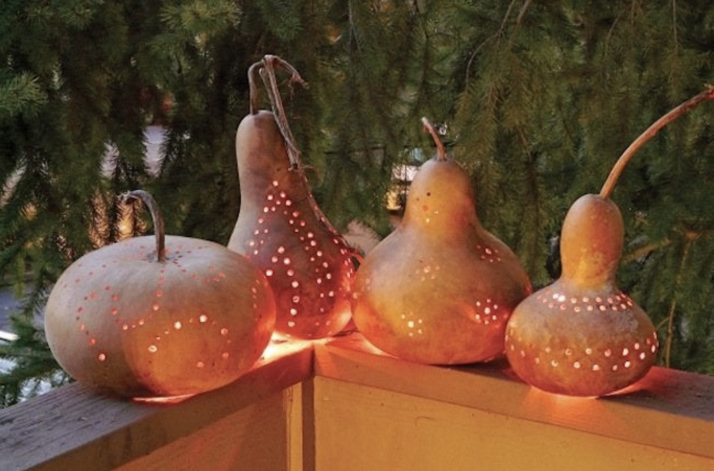 Fall Craft: Plaster of Paris Gourds, Leaves, and Pumpkins